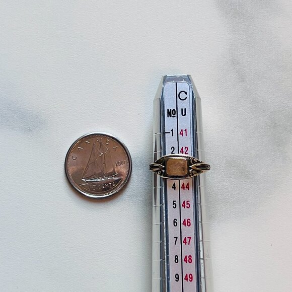 Sentimental and delicate vintage 1900s Baby Ring Hallmarked "10K Gold Filled" - Picture 4 of 6